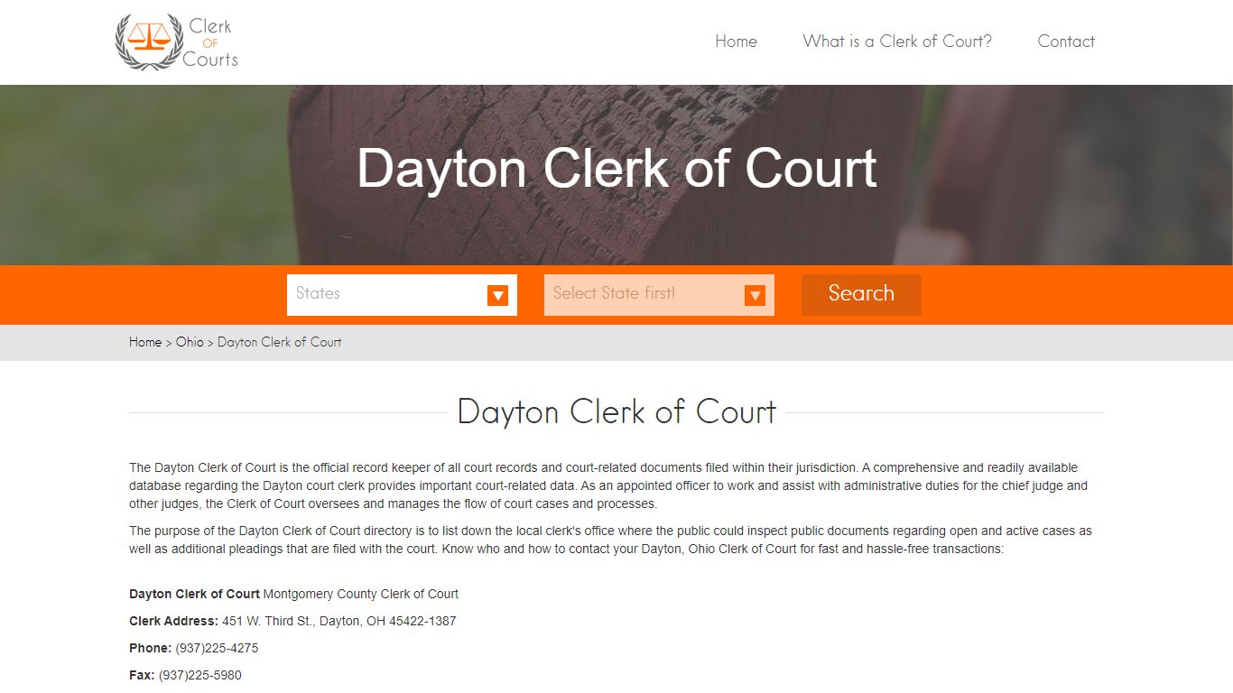 Find Your Montgomery County Clerk of Courts in OH - clerk-of-courts.com